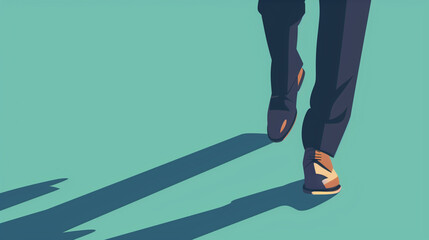 歩む ビジネスマンの足2