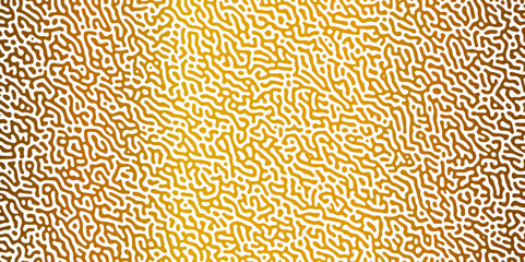 Abstract truing organic wallpaper Turing reaction diffusion monochrome seamless pattern with chaotic motion. Generative algorithm psychedelic background. Reaction-diffusion or truing pattern formation