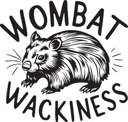 Wombat Wackiness Vector