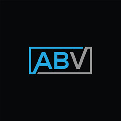 Obraz premium ABV letter monogram logo design vector