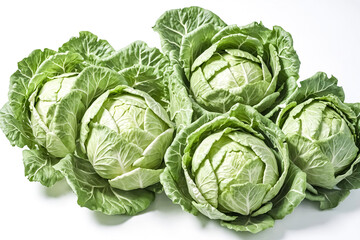 Fototapeta premium Close-up of Fresh Green Cabbages