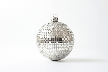 Fototapeta premium Silver Disco Ball Ornament