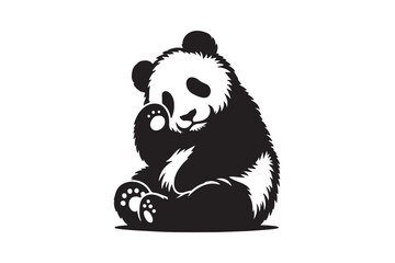 Fototapeta premium panda vector illustration 