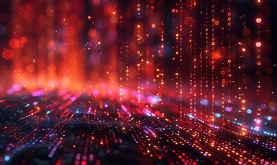 Fototapeta premium Code Cascade Abstract Impressions of Big Data