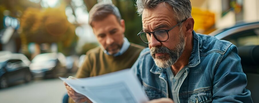 Insurance Agent Discussing Car Insurance Coverage With Client On Tablet