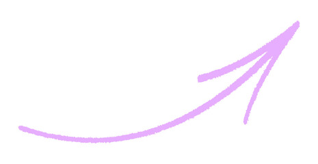 Purple Arrow with Upward Curve