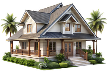 house in the garden