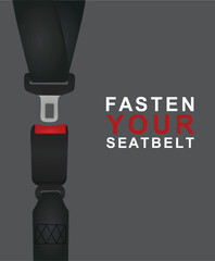 Fasten your seatbelt. vector  illustration