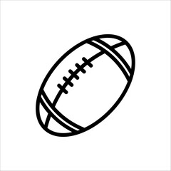 Rugby icon. American football icon design. American football icon in modern style design. Vector illustration.