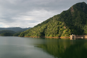 lake and mountains