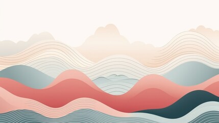 illustration of mountains background