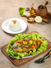 delicious food served on a hotplate