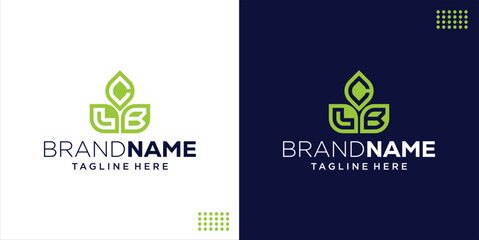 Creative Logo Monogram Initial Letter CLB Lotus Flower, Design Inspiration, Illustration, Vector