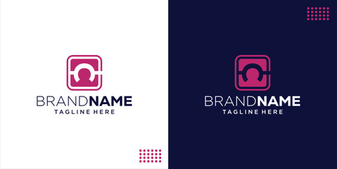 Creative Letter C and People Logo, Design Inspiration, Illustration, Vector