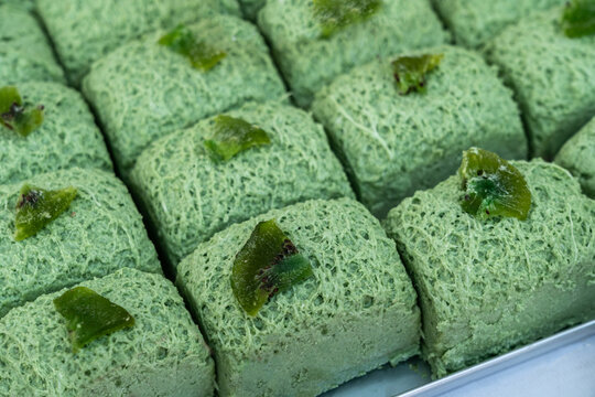 Kiwi halva squares, green halawa also known as halawa, alva, haleweh, halava, helava, helva, aluva