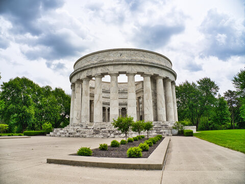 The tomb of United States President Warren G. Harding in Marion Ohio USA 2024