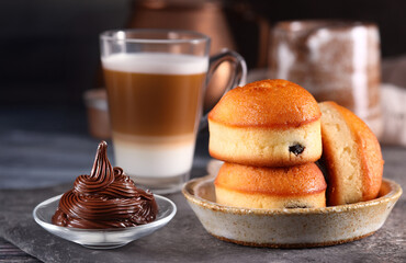 fresh homemade pastry muffins for dessert