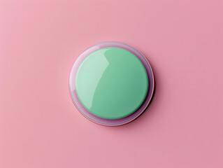 Obraz premium Blank top view pin badge mockup