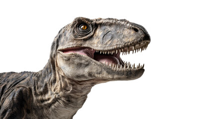 Dinosaurs on a white background