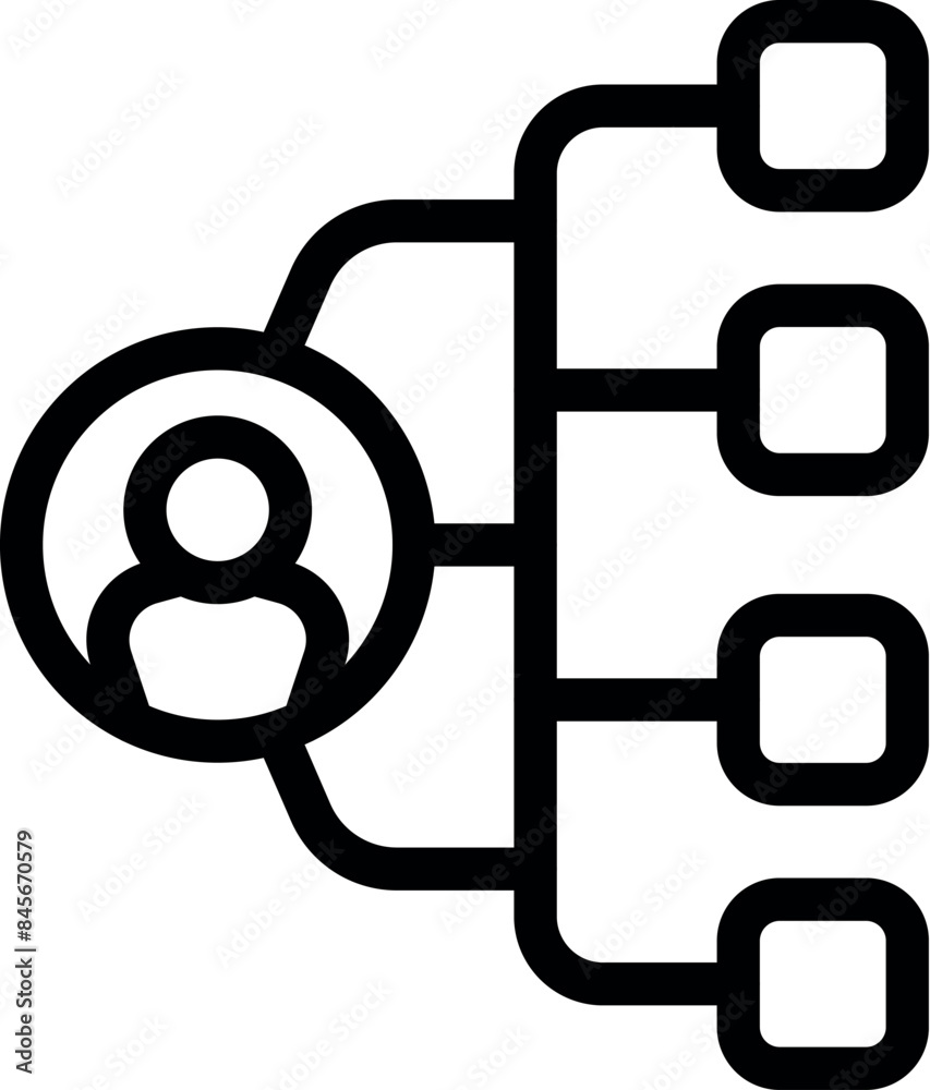 Poster businessman managing multiple projects, multitasking and workflow concept icon