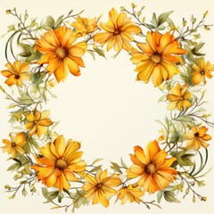 Obraz premium Coreopsis, isolated on white background