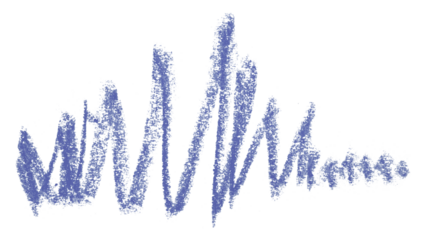 purple pencil strokes isolated on transparent background