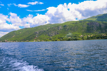 View of Lake Ohrid in North Macedonia