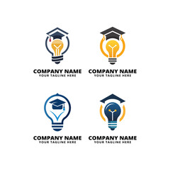 set of education logo