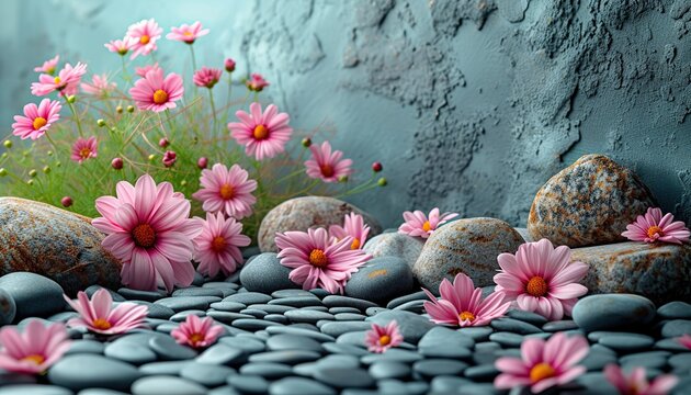 Meditation paraphernalia, relaxation center, Thai massage, rock balancing, flowers, candles and water for relaxation, space for texr