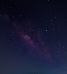 Milky way galaxy with stars and space dust in the universe and deep planet night sky background.