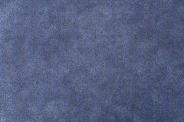 Blue fabric cloth texture close up. Towel texture. Fabric rag texture. 