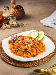 several photos of fried rice with various flavors