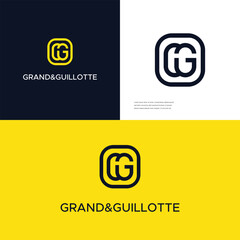 CG Logo, CG Monogram, Initial CG Logo, Letter CG Logo, Creative Icon, Modern, Vector