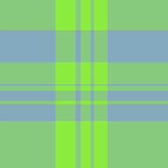 Manufacture seamless texture pattern, fibrous fabric background vector. Editable tartan textile plaid check in green and pastel colors.