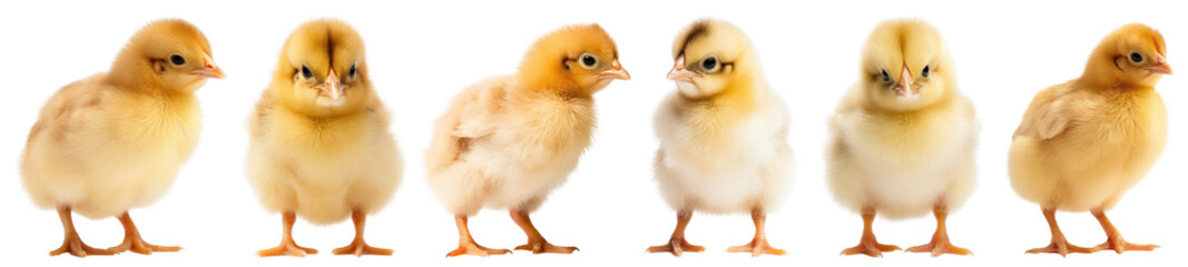 Fototapeta premium PNG Baby chick cut out element set