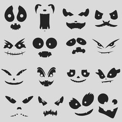 Design vector set of Halloween characters