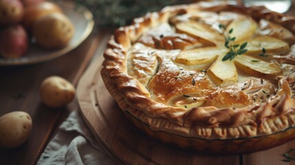 apple pie with cinnamon