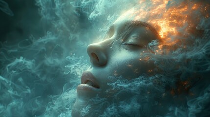 Futuristic scene of the world