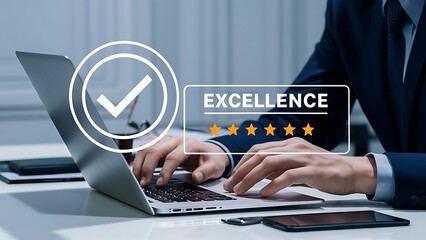 Quality Assurance Service Guarantee Standard Internet Business Technology Concept