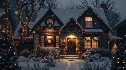 Fototapeta premium christmas tree in the city