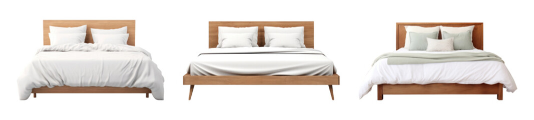 PNG Bed for home decor  cut out element set