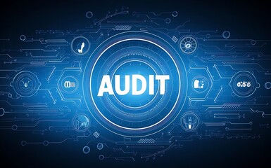 Financial Auditing Concept.