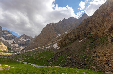 cilo mountains, hakkari, high mountains and clouds, valley of heaven and hell