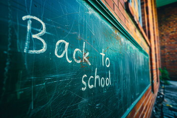 Obraz premium blackboard school with phrase 