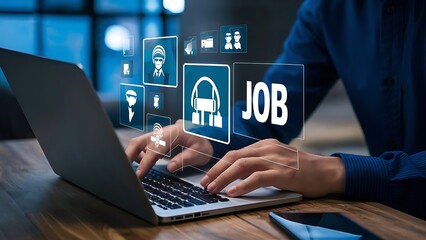Find a job concept.