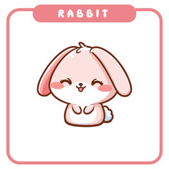 Cute Rabbit, Coloring Book