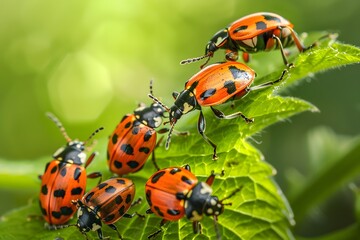 Obraz premium Macro picture of bugs and insects