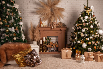 christmas tree and gifts