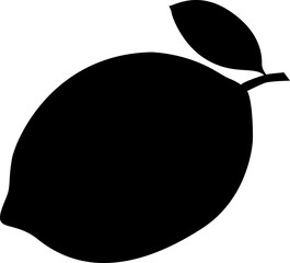 Isolated lemon silhouette.
Whole lemon silhouette.
lemon with leaves silhouette vector.