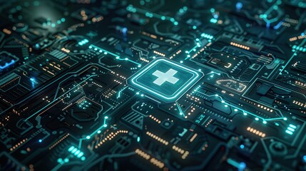 Obraz premium Healthcare medical pattern innovation concept technology